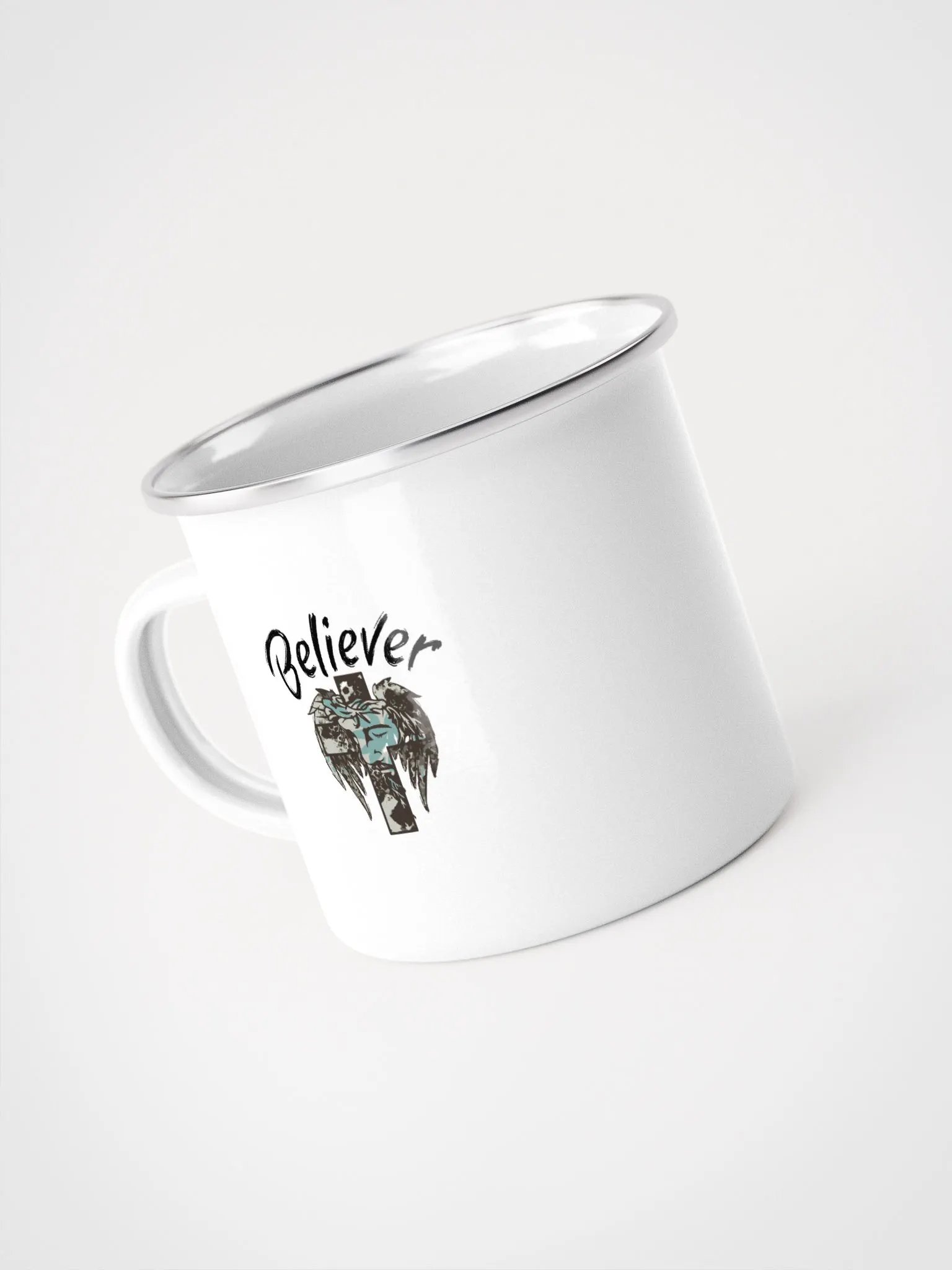 Mystical Faces Enamel Camping Mug product image (4)