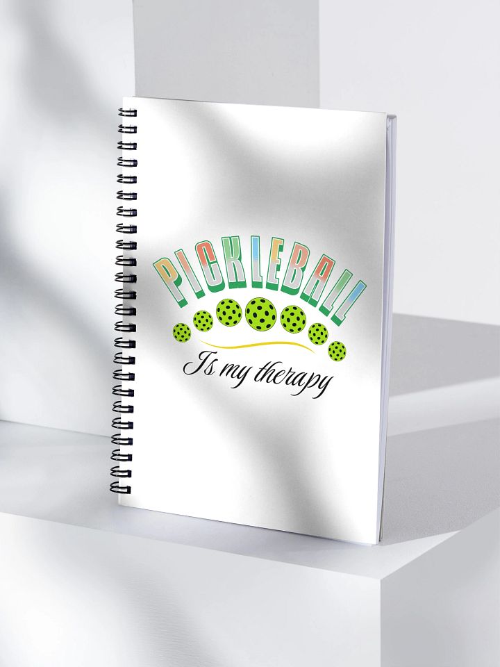 Pickleball Is My Therapy Spiral Notebook product image (1)