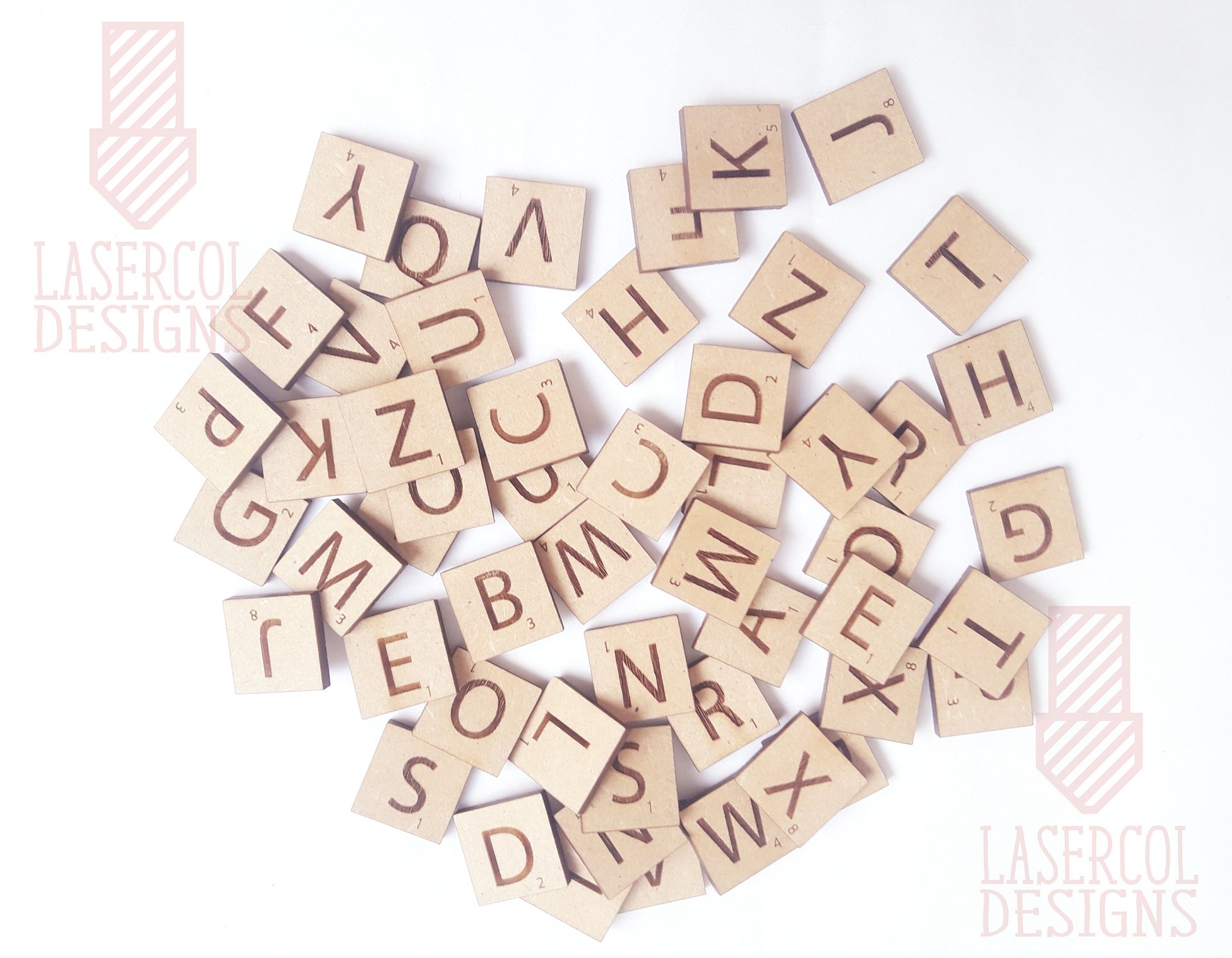 Scrabble tiles Alphabet - Laser Cut Files product image (4)