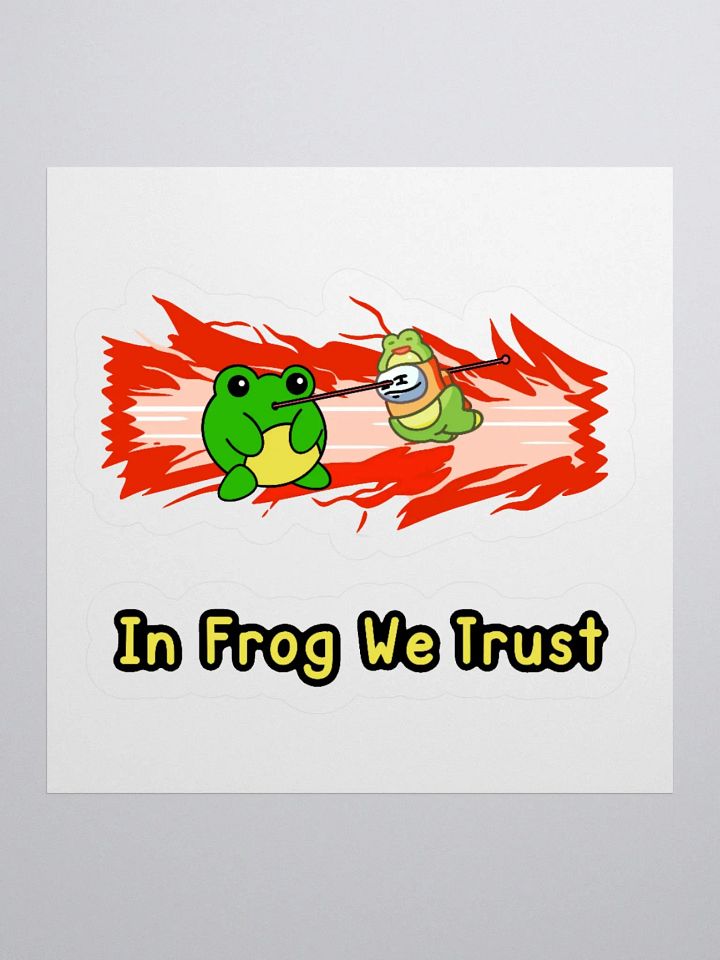 In Frog We Trust Sticker product image (3)