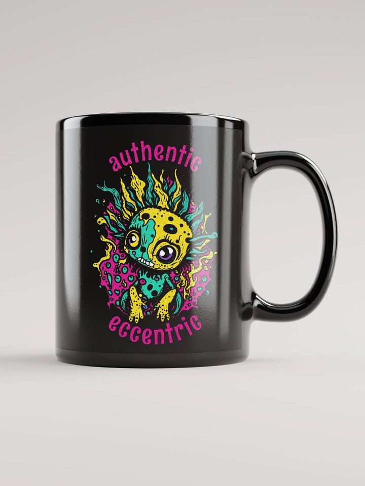 Quirky Misfits Graphic | Black Coffee Mug | Authentic Eccentric product image (2)