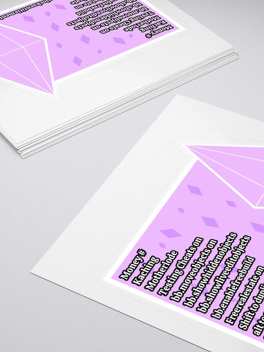 Sims Cheats Sticker - Purple product image (5)