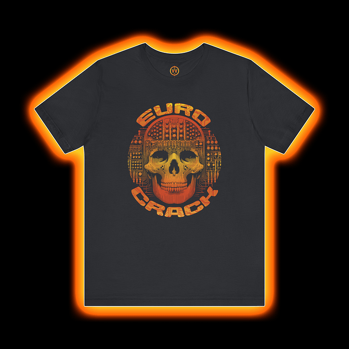 EuroCrack - Modular Synthesizer Eurorack Addict T-Shirt (AMBER PRINT) product image (1)