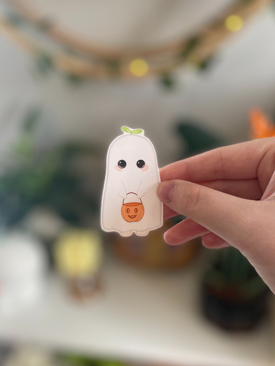 ghost bean sticker product image (1)