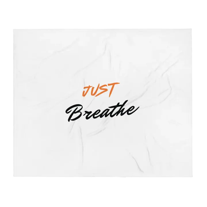 JUST Breathe Throw Blanket product image (2)