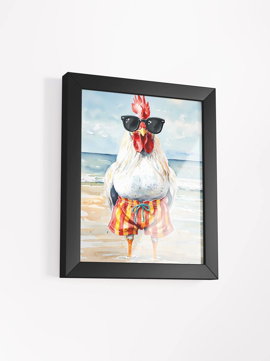 Beach Rooster Framed Poster product image (3)