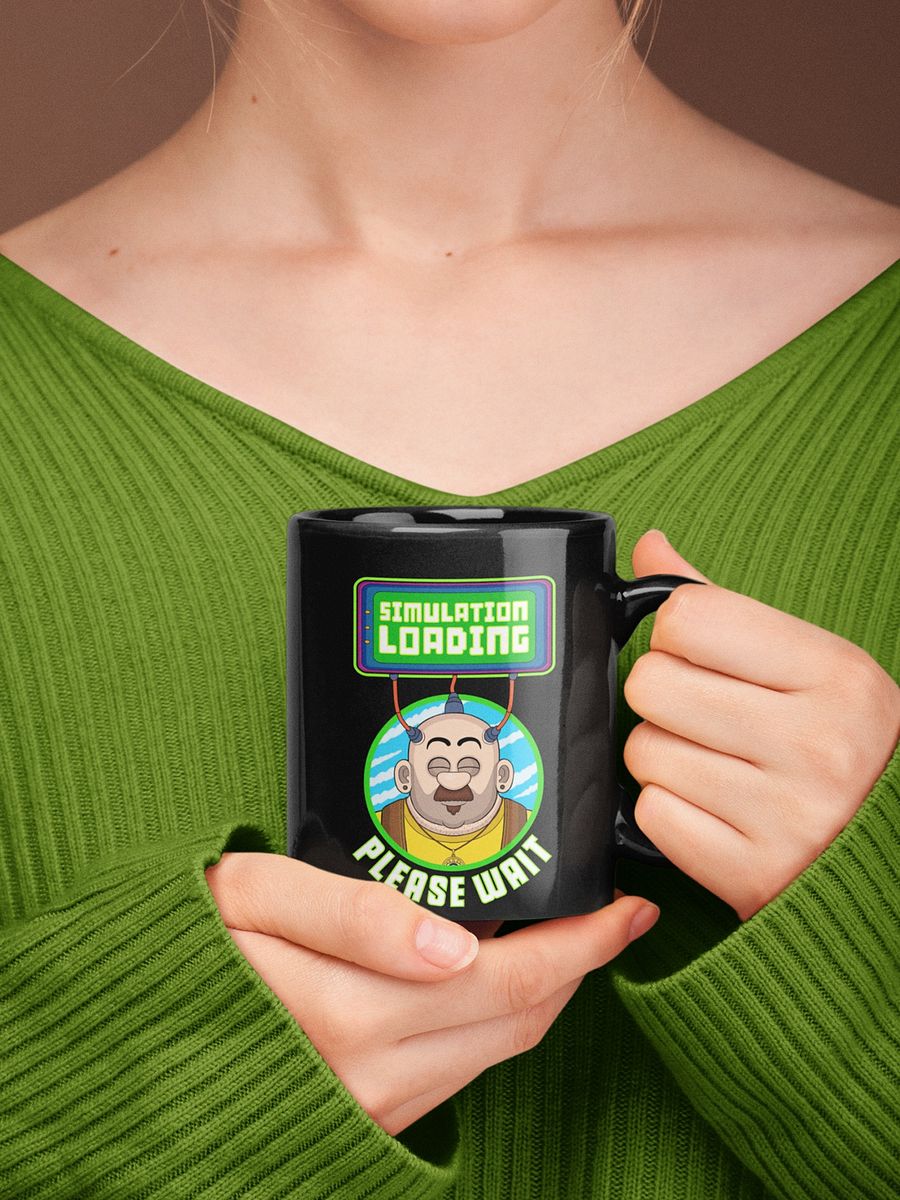 Simulation Loading - Black Glossy Mug product image (3)