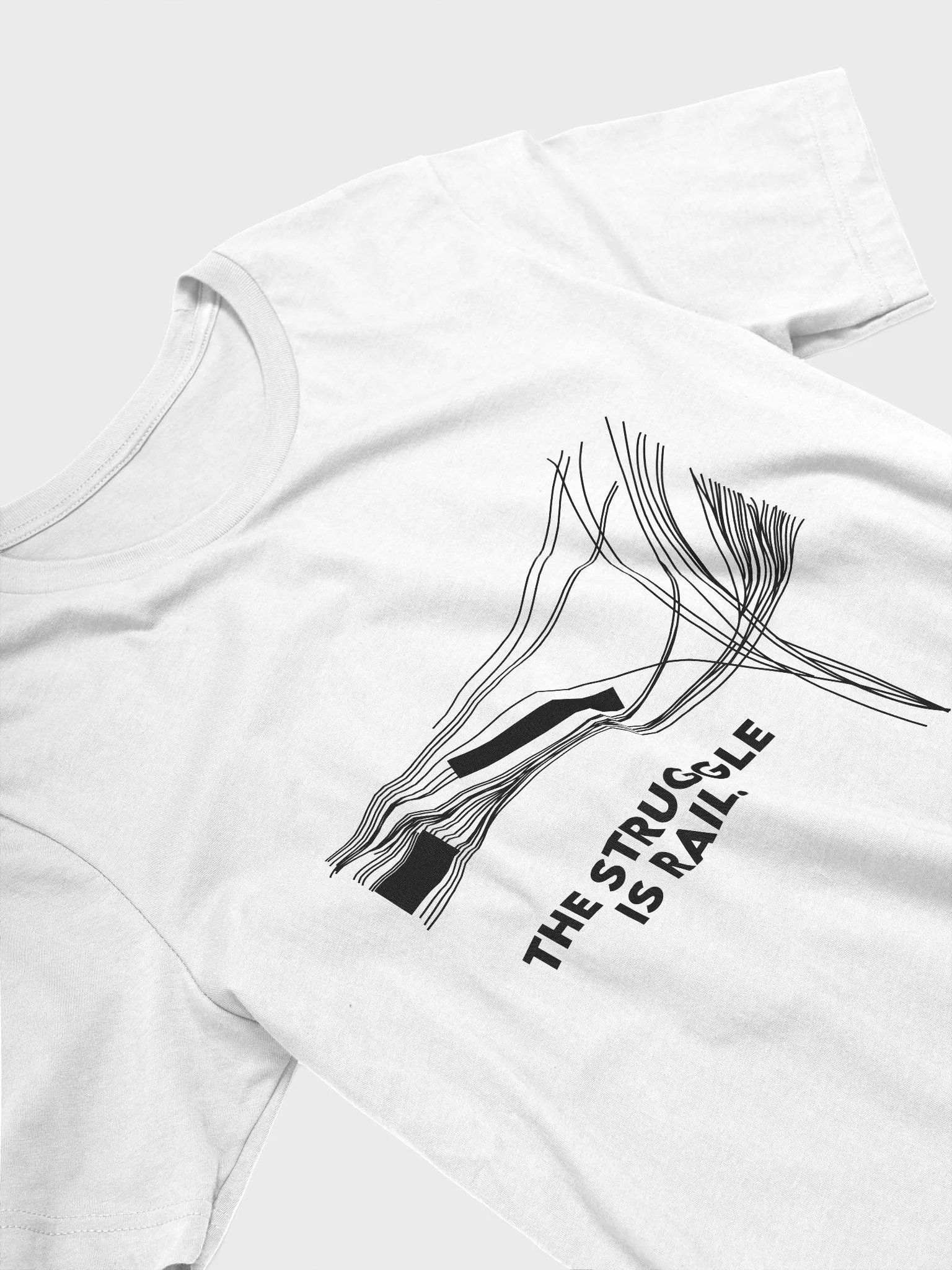 The Struggle is Rail T-Shirt (light) product image (3)