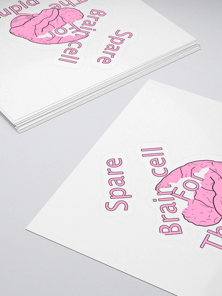 Spare Brain Cell Kiss Cut Stickers product image (4)