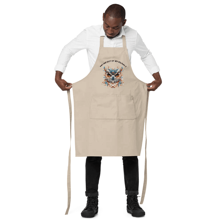 Grouchy Owl Feathered Apron product image (2)