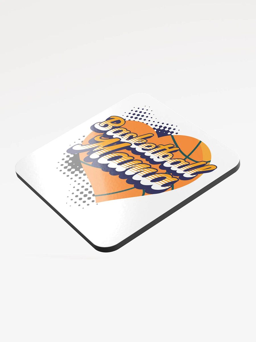 Mama Heart Basketball Cork Coaster product image (3)