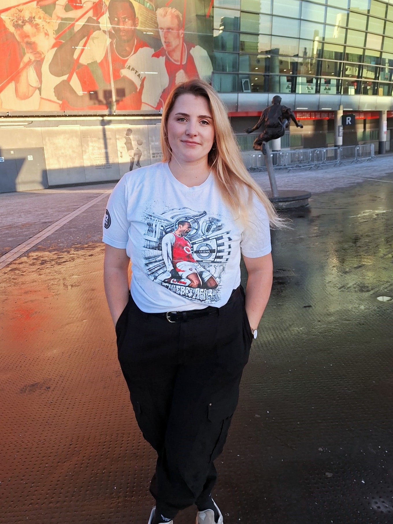 Thierry Henry Arsenal T-Shirt – Front Print Football Artwork (12th Man Podcast Exclusive) Recycled Materials product image (4)