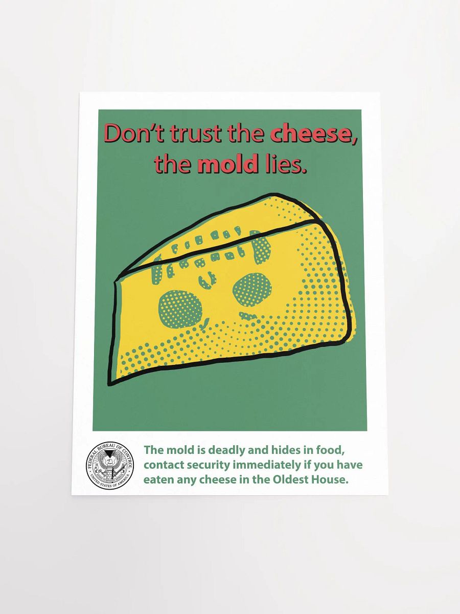 Don't eat the cheese Poster - Bureau Collection product image (4)