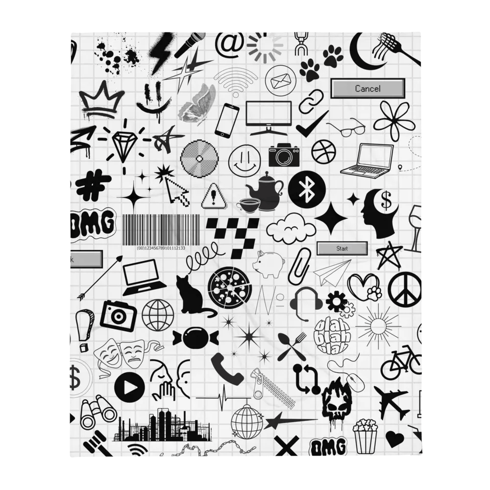 TheeMlle'N'Chill - All Over Print Blanket Throw product image (13)