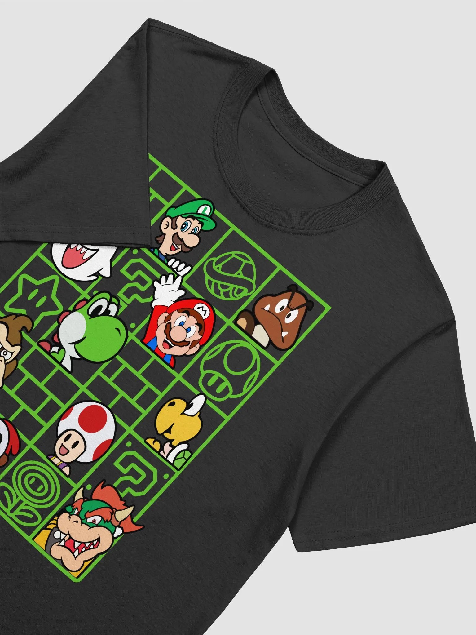 Super Mario Grid Unisex T-Shirt product image (3)