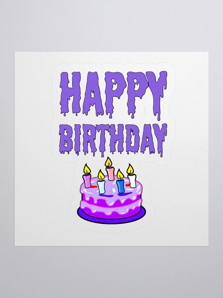 Happy Birthday (Cake With Candles) Sticker product image (1)