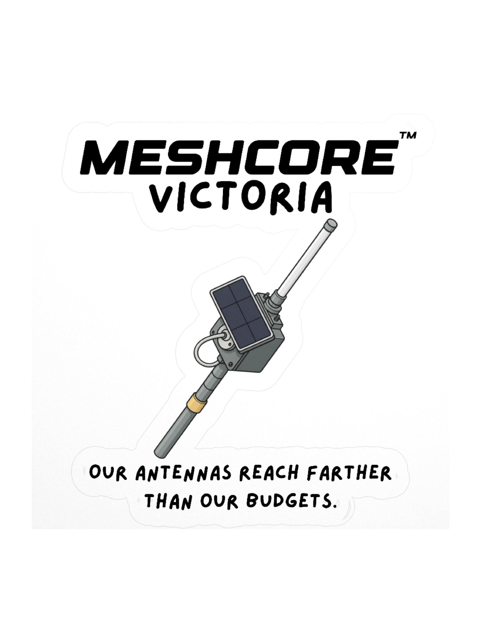 MeshCore Victoria Sticker product image (1)
