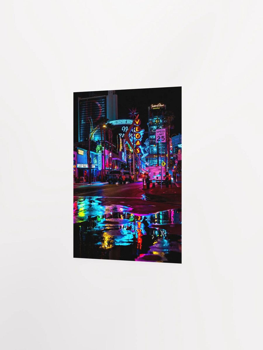 Neon night city: Las Vegas (synthwave/vaporwave/retrowave/cyberpunk) — aesthetic poster product image (7)