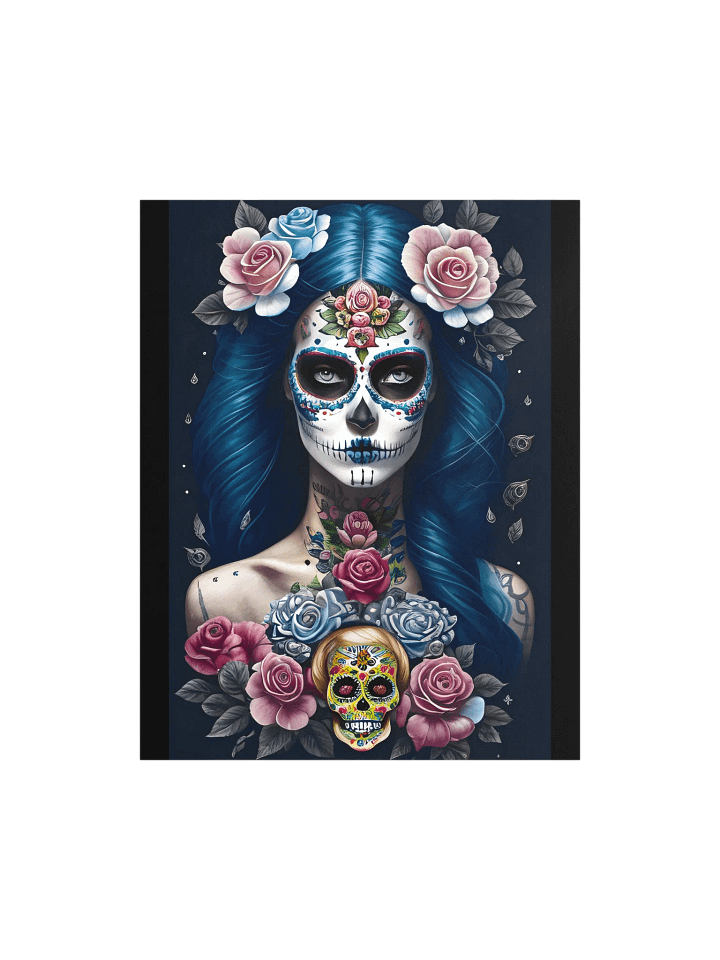 Sugar Skull Art - Striking Woman in Skull Makeup Poster product image (2)