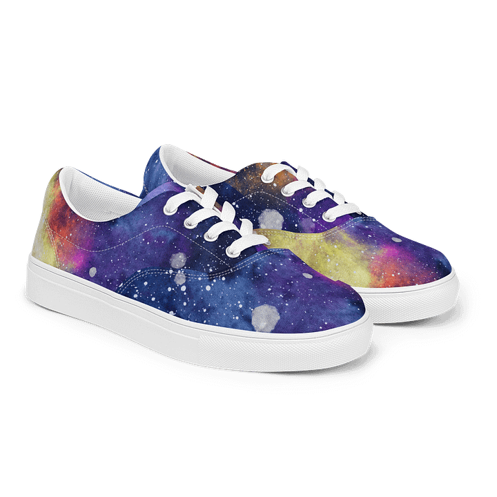 Watercolor Galaxy Mens Lace Up Shoes product image (2)