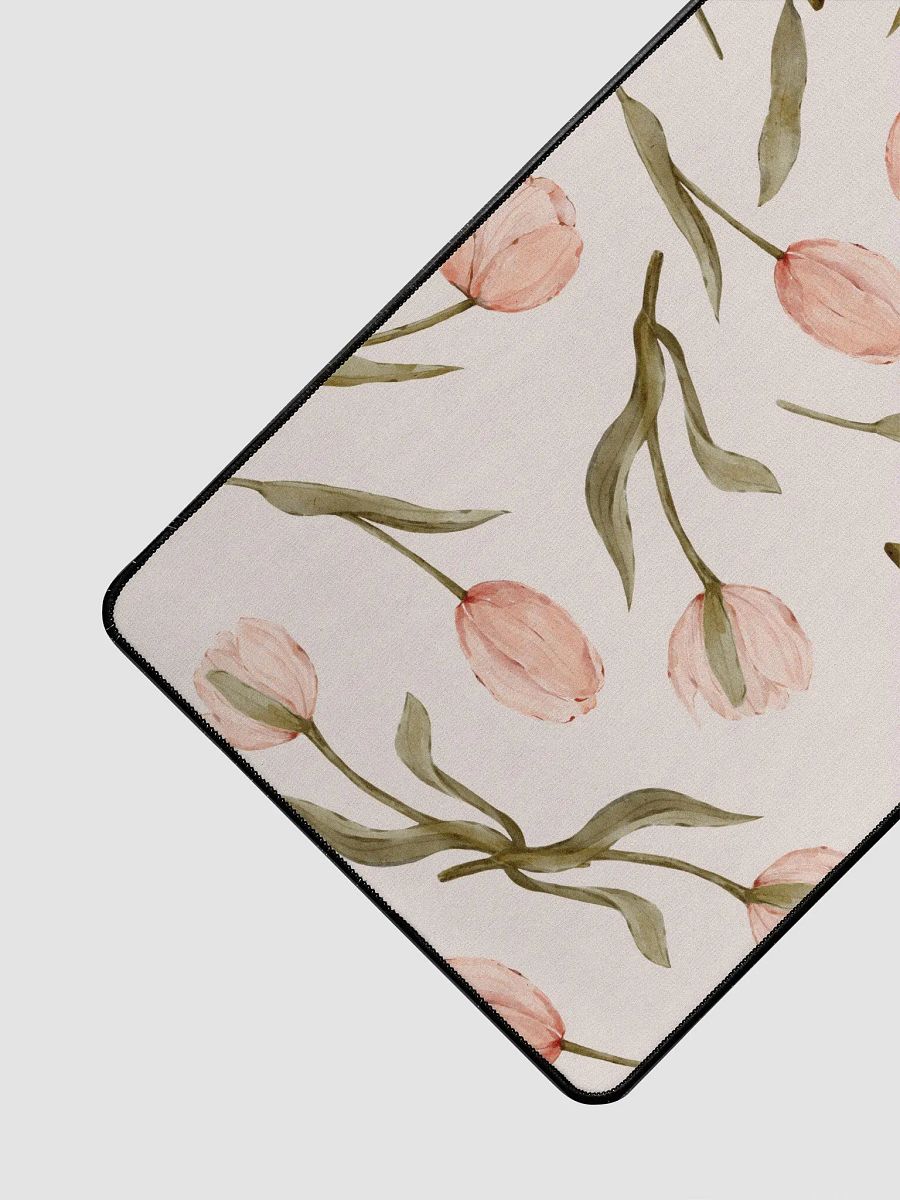Pink Tulips desktop mat for keyboard and mouse product image (3)