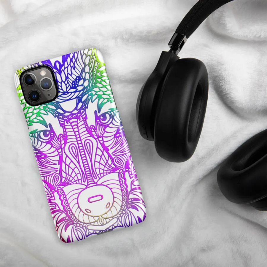 Wolf Head Purplish Mandala Phone Case product image (7)