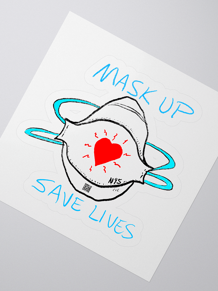 Mask Up Save Lives stickers product image (2)