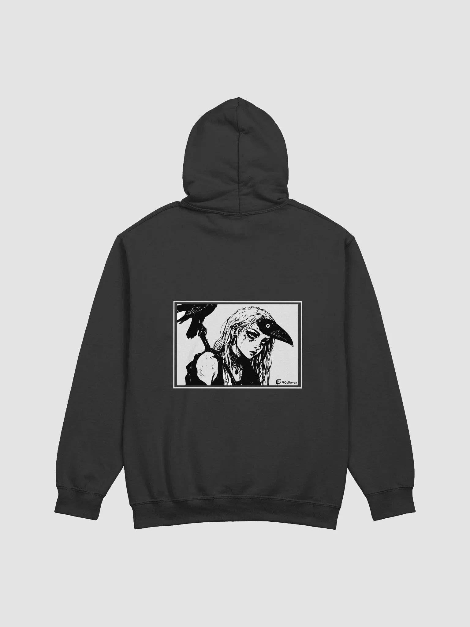 HUDIE Black Raven Girl on Back product image (30)