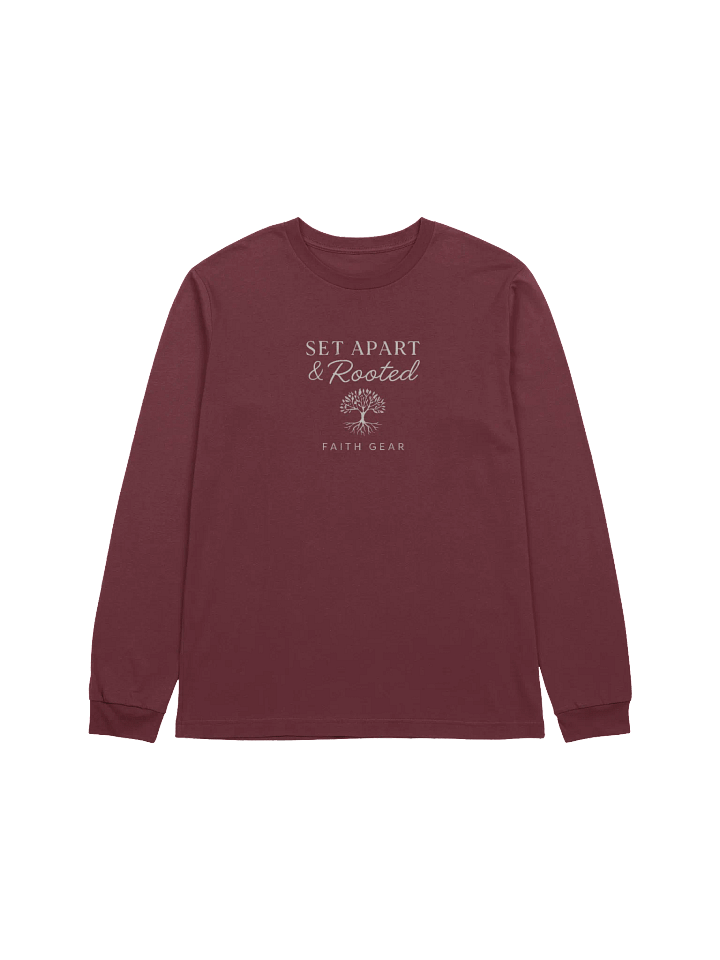Set Apart & Rooted Branded Long Sleeve Tee (Dark Colors) product image (3)