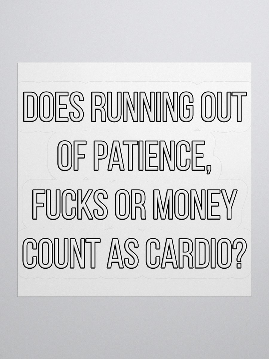 nope snark - cardio sticker product image (1)