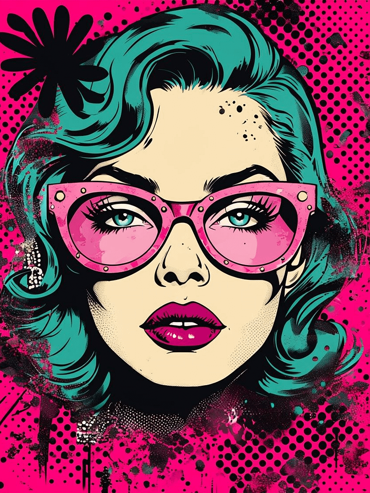 Turquoise Dream Pop Art Poster product image (1)