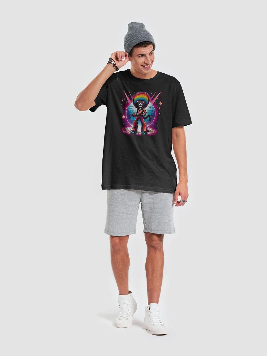 Rainbow Disco Caturday Tee - Dark Colors product image (23)