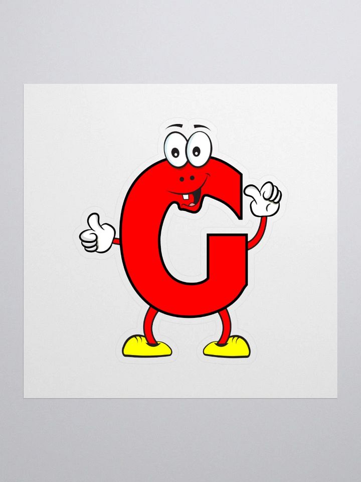 G Cartoon Character Sticker product image (1)