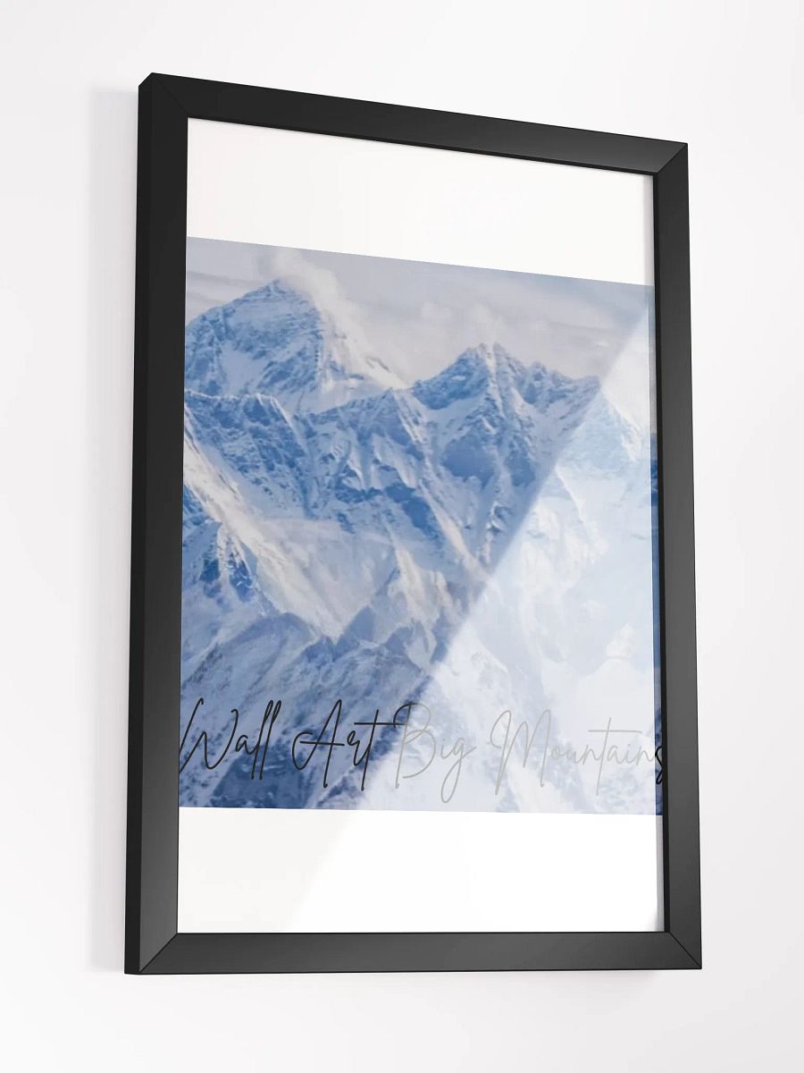 Wall Art White Mountains Framed High-Quality Matte Poster (in) product image (3)