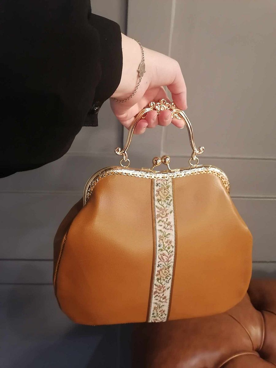 Brown Leather handbag product image (3)