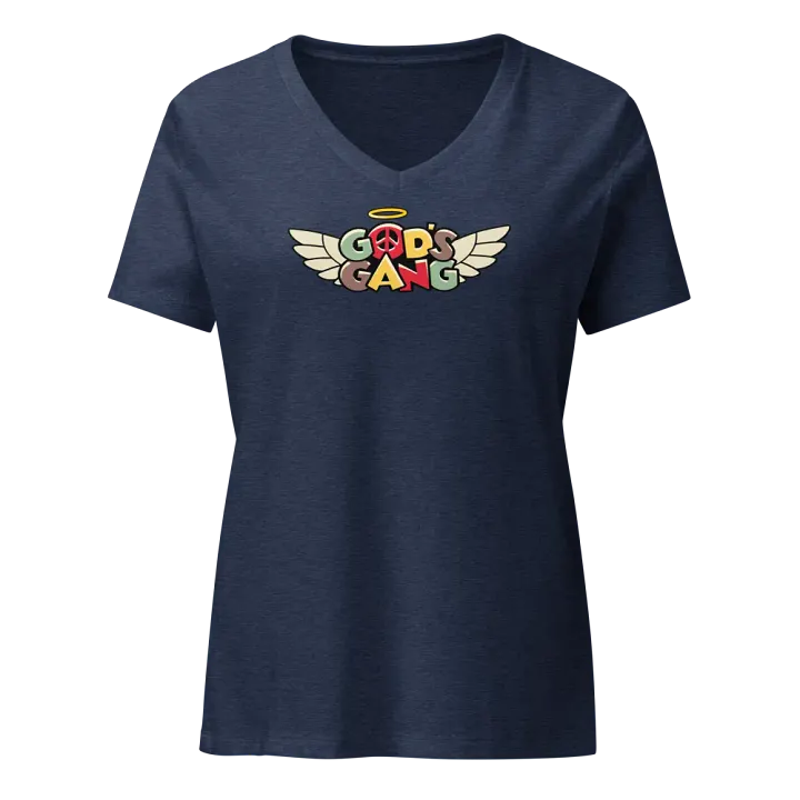 God's Gang | Women's Relaxed V-Neck T-Shirt product image (25)