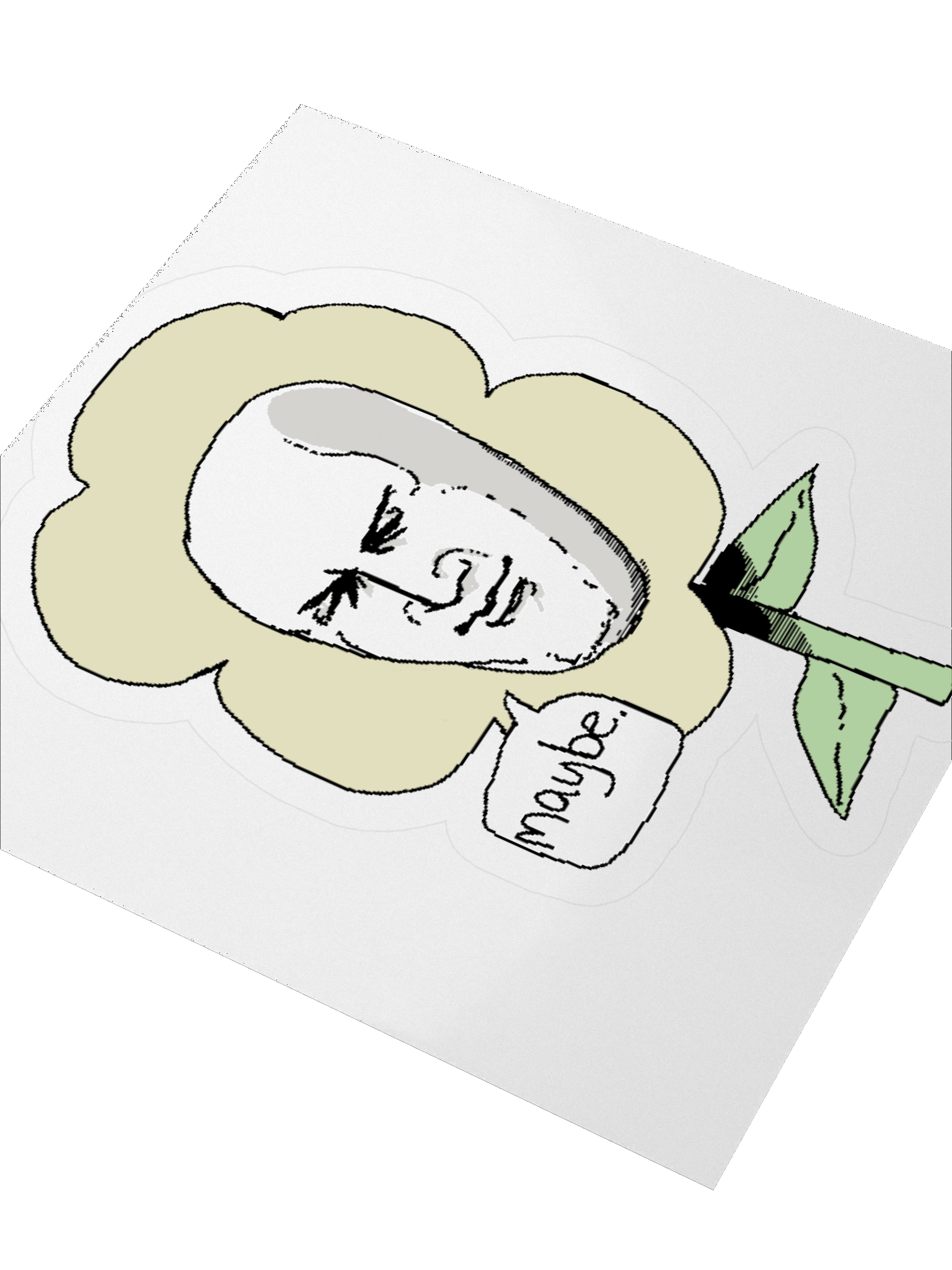 Maybe Flower Sticker product image (7)