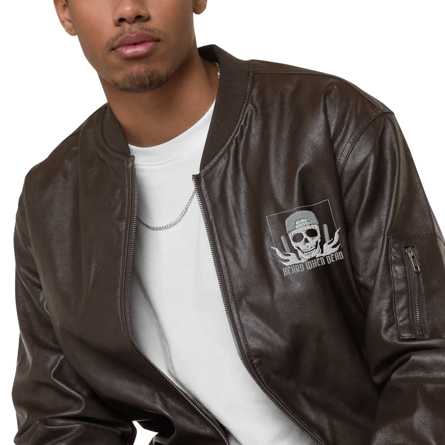 Threadfast Apparel Faux Leather Bomber Jacket (v5) product image (9)