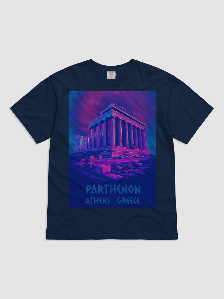 Neon Chill Wave Parthenon Athens T-Shirt product image (6)
