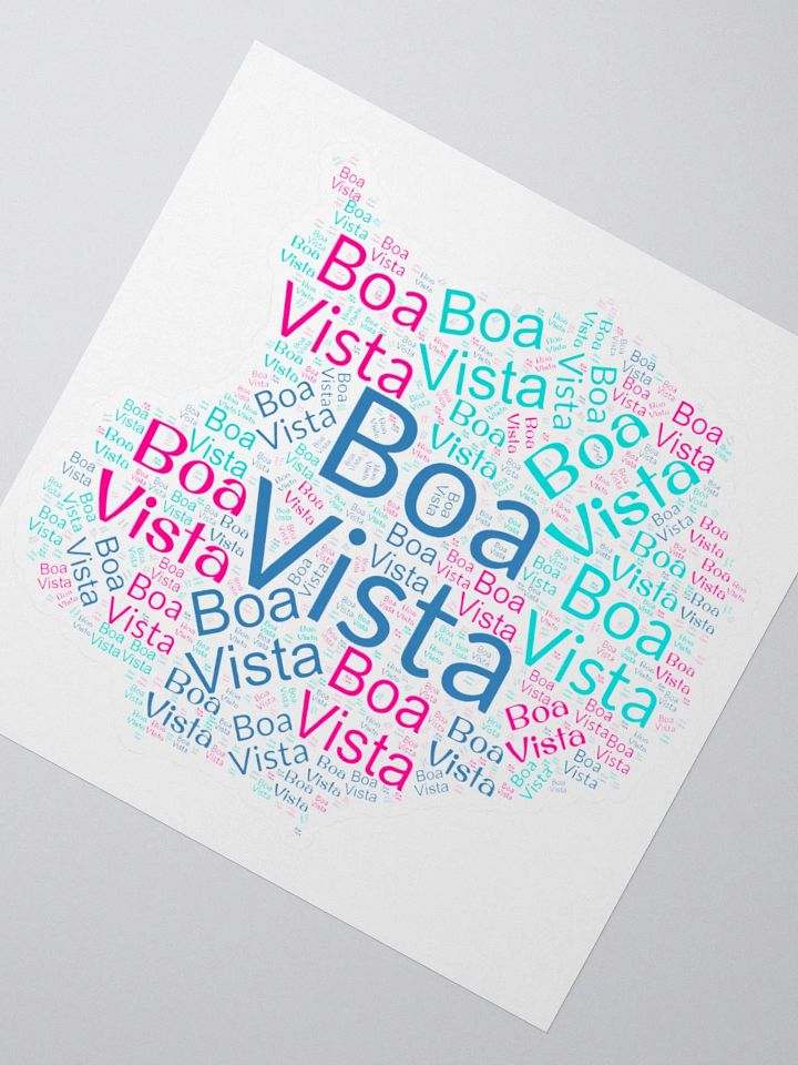Boa Vista Word Cloud Stickers product image (1)