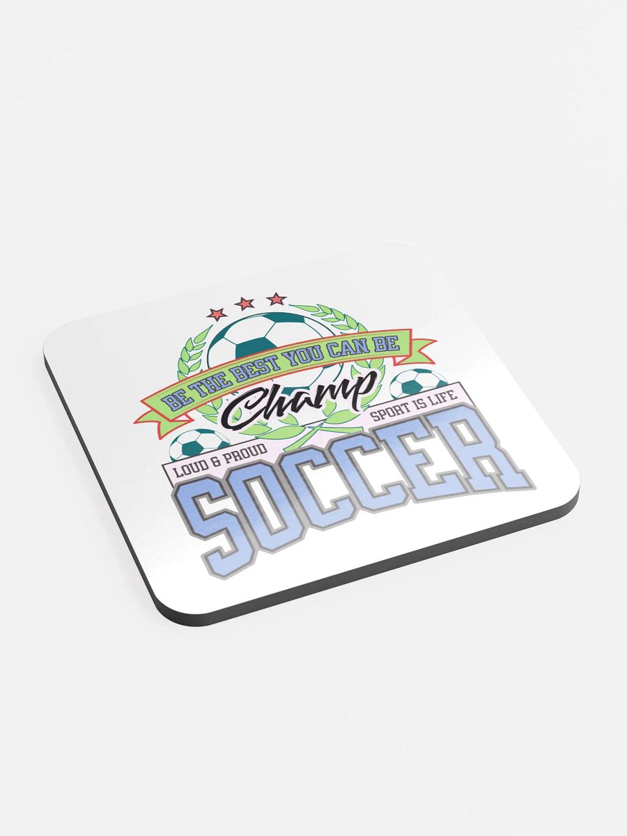 Champ Soccer Spirit Cork Coaster product image (2)