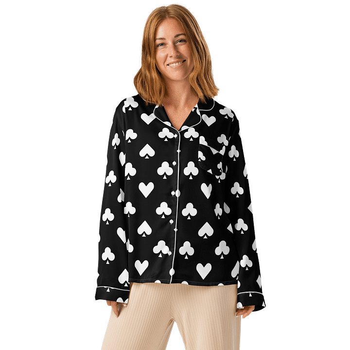 Chic Card Suit Pajama Top product image (1)