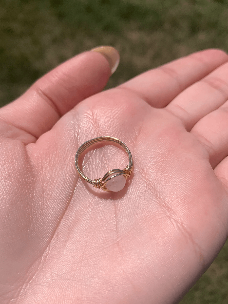 Wire Wrapped Rose Quartz Ring *Pre-Order* product image (1)