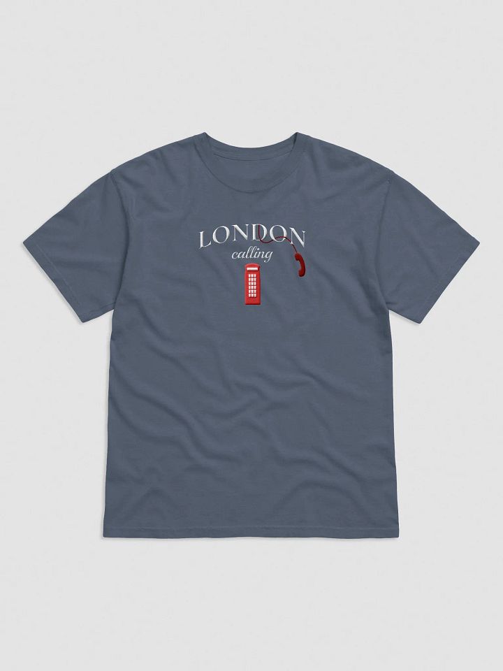 London Calling Red Telephone Box Embroidery Tee product image (2)