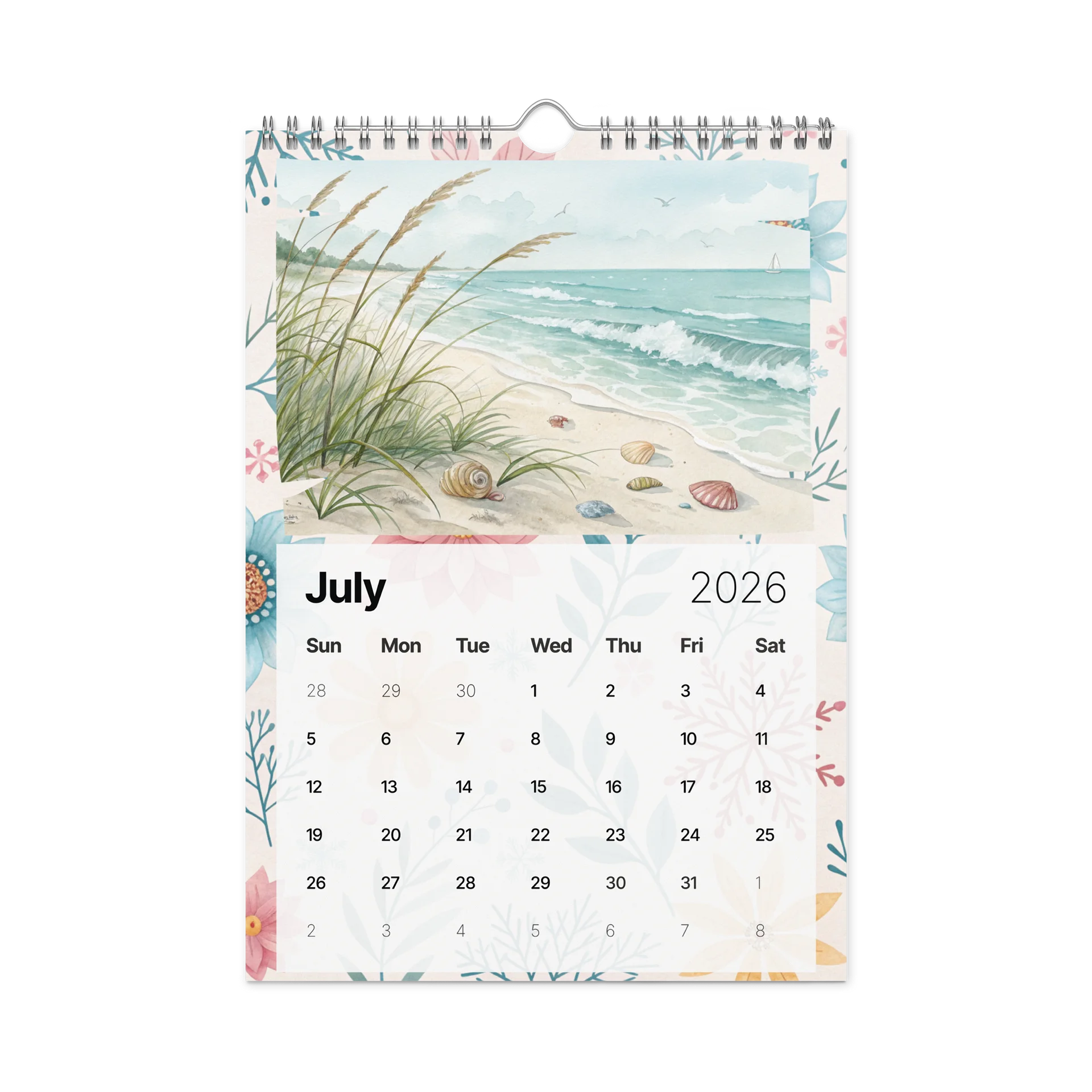 The Art of the Seasons – Watercolor Wall Calendar 2026 product image (7)