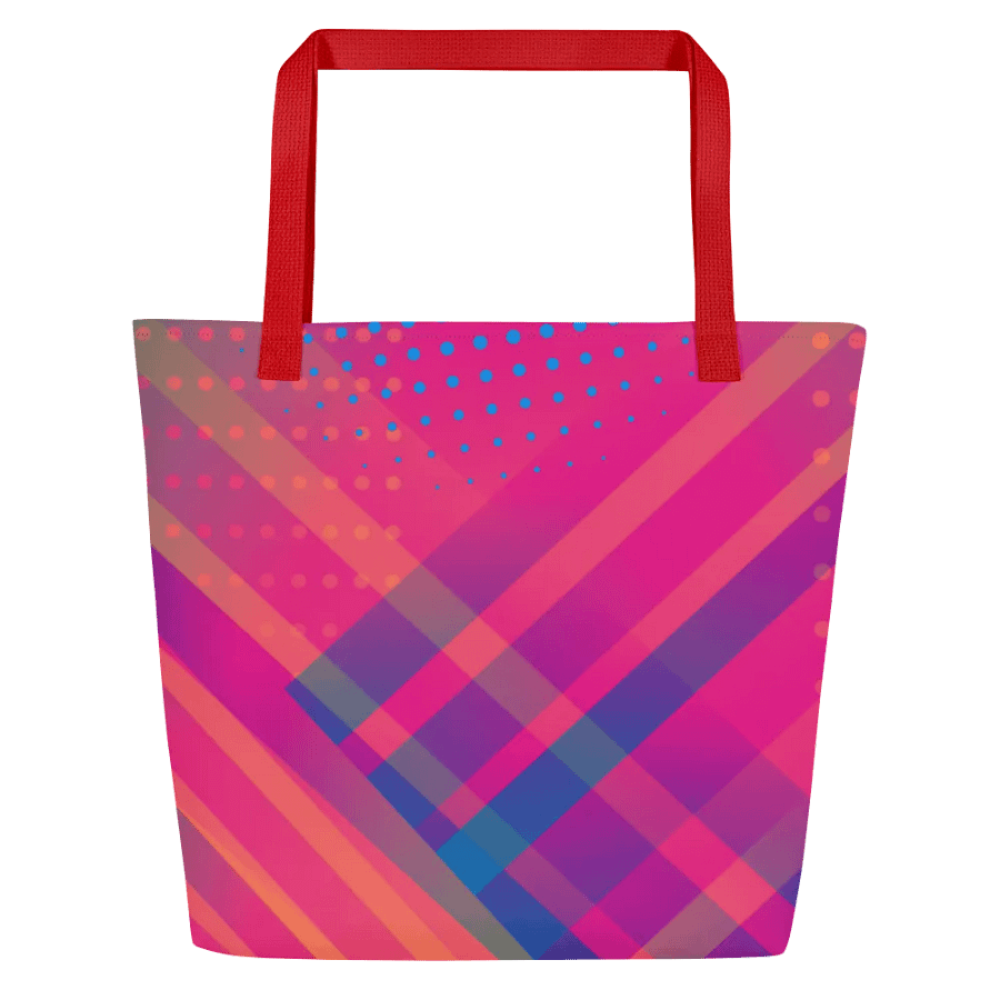 Vibrant Geometry All-Over Tote bag for trendy moms colleagues product image (3)