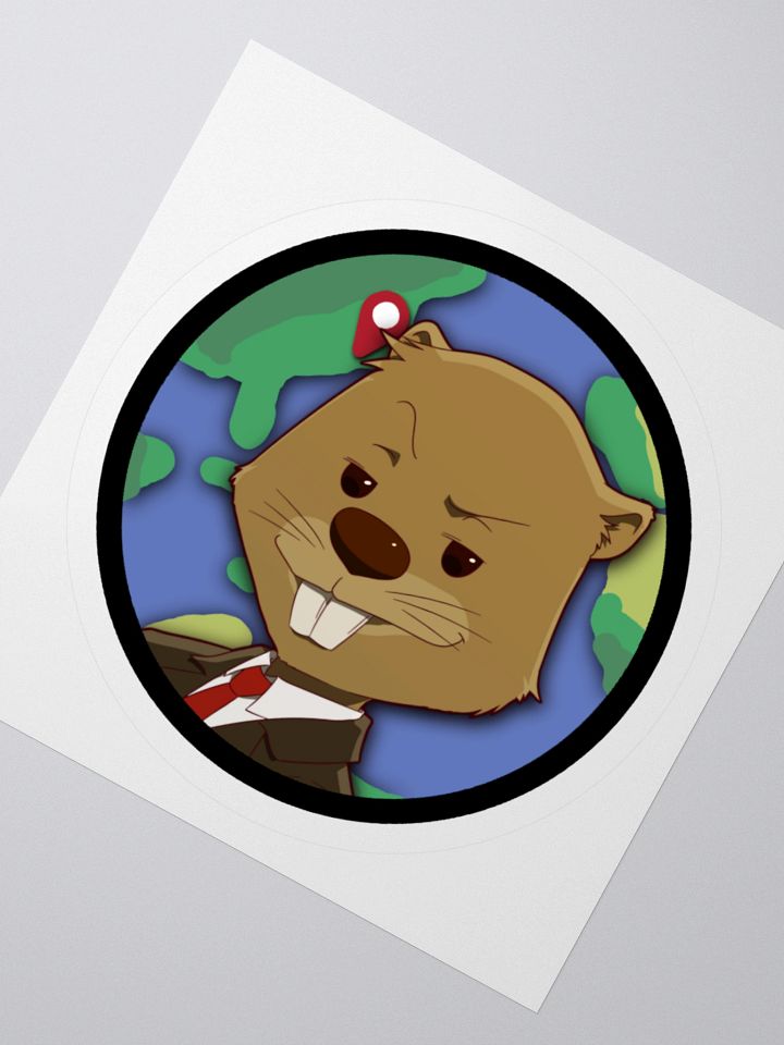 Beaver Geography Logo Sticker product image (2)