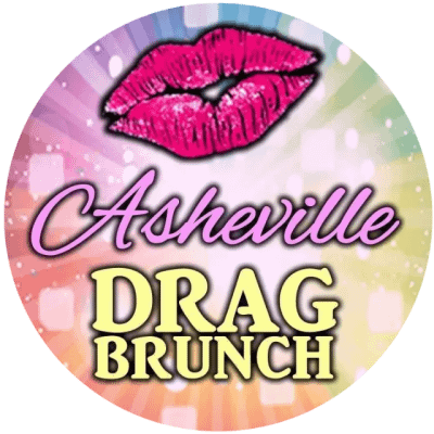 Asheville Drag Brunch Vinyl Sticker (Round) product image (1)