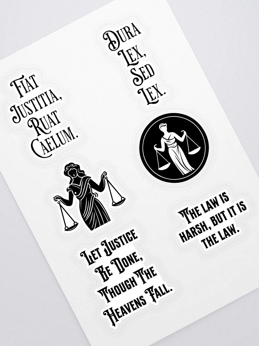 Latin Saying About Law Stickers product image (1)