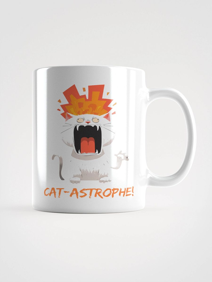 Cat-Astrophe White Glossy Mug product image (1)